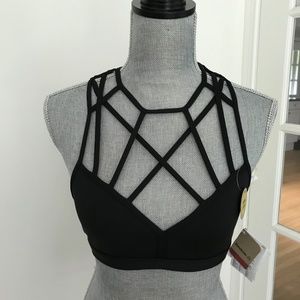 Reebok Black Studio Sports Bra size S new